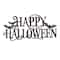 Glitzhome&#xAE; Black Metal Happy Halloween Wall Sign